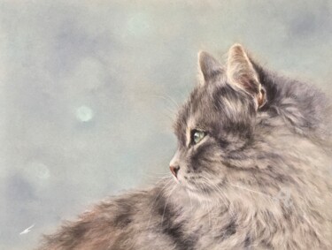 Drawing titled "Dreamer" by Irene_art, Original Artwork, Pastel