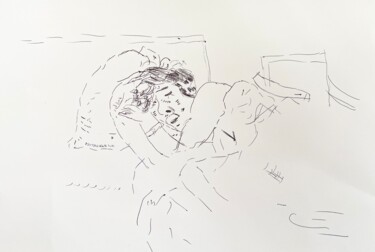 Tekening getiteld "Drawings" door Irfan Ajvazi, Origineel Kunstwerk, Inkt