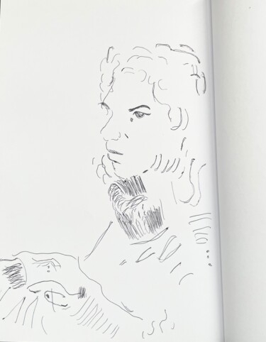 Drawing titled "Portrait Drawings" by Irfan Ajvazi, Original Artwork, Pencil