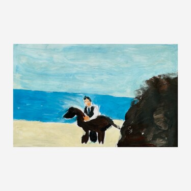 Pintura intitulada "Horse" por Irfan Ajvazi, Obras de arte originais, Acrílico