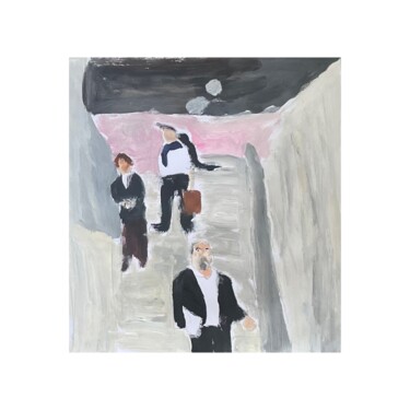 Malerei mit dem Titel "Airport painting" von Irfan Ajvazi, Original-Kunstwerk, Acryl
