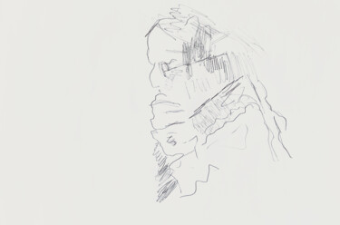 Картина под названием "Drawings by Irfan A…" - Irfan Ajvazi, Подлинное произведение искусства, Чернила