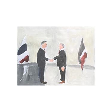 Painting titled "Agreement" by Irfan Ajvazi, Original Artwork, Acrylic