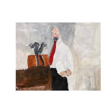 Pittura intitolato "Conference paints" da Irfan Ajvazi, Opera d'arte originale, Acrilico