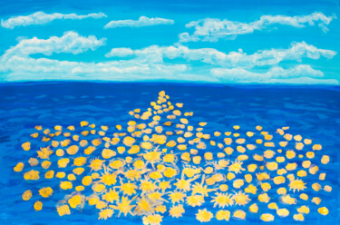 "Golden spots of sun…" başlıklı Tablo Irina Afonskaya tarafından, Orijinal sanat, Akrilik