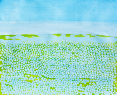 Картина под названием "Spring meadow with…" - Irina Afonskaya, Подлинное произведение искусства, Акрил