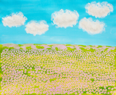 "Spring meadow with…" başlıklı Tablo Irina Afonskaya tarafından, Orijinal sanat, Akrilik