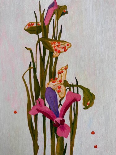 Pintura titulada "Magic of flowers ir…" por Irina Anis, Obra de arte original, Oleo