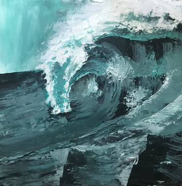Картина под названием "Волна 2" - Ирина Асмоловская, Подлинное произведение искусства, Акрил
