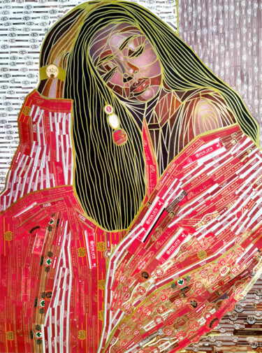 Коллажи под названием "African American bl…" - Irina Bast, Подлинное произведение искусства, Коллажи