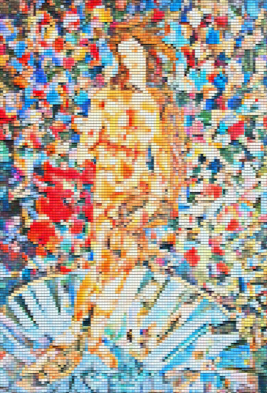 Sculpture titled "Venus (Sandro Botti…" by Irina Bast, Original Artwork, Mosaic