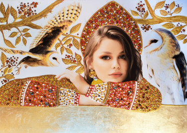 Collages intitolato "Custom portrait fro…" da Irina Bast, Opera d'arte originale, Collages