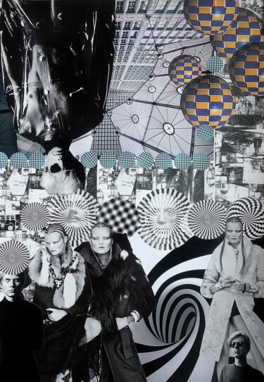 Collages intitulée "ANDY WARHOL'S WORLD…" par Irina Bast, Œuvre d'art originale, Collages