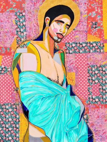 Картина под названием "Holy sinner" - Irina Bast, Подлинное произведение искусства, Акрил Установлен на Деревянная рама для…