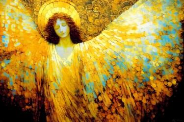 Peinture intitulée "ANGEL - ORIGINAL OI…" par Irina Bast, Œuvre d'art originale, Huile