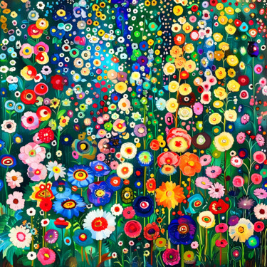 "Klimt's garden. Col…" başlıklı Dijital Sanat Irina Bast tarafından, Orijinal sanat, Dijital Resim