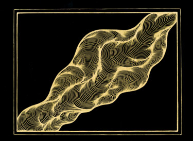 Рисунок под названием "YIN energy" - Irina Bekker, Подлинное произведение искусства, Гелевая ручка