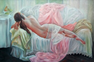 Painting titled "Гармония" by Irina Berezina, Original Artwork, Oil