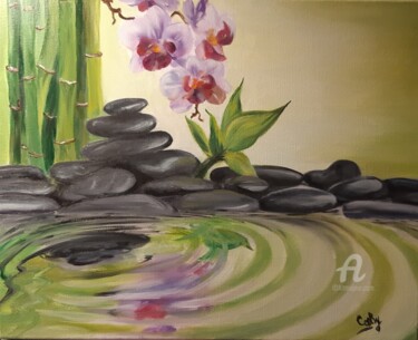 Painting titled "relax" by Irina Caby (Bonbon.mme), Original Artwork, Oil