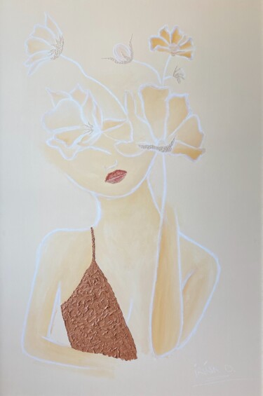 Malerei mit dem Titel "The calm" von Irina Danu, Original-Kunstwerk, Acryl