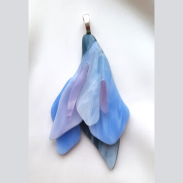 Design titled "Blue lily, pendant" by Irina Dotter, Original Artwork, Glass