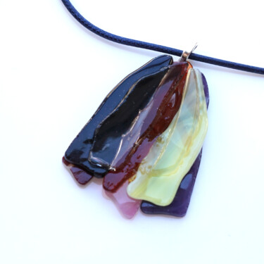 设计 标题为“Glass pendant Flower” 由Irina Dotter, 原创艺术品, 首饰