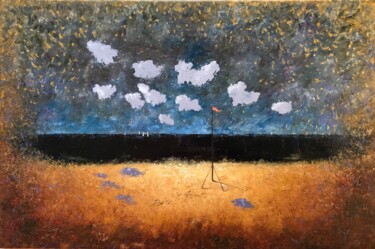 Painting titled "Seascape" by Irina Gauss, Original Artwork, Oil