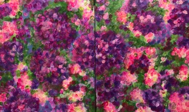 Painting titled "Garden (abstract)" by Irina Gauss, Original Artwork, Acrylic