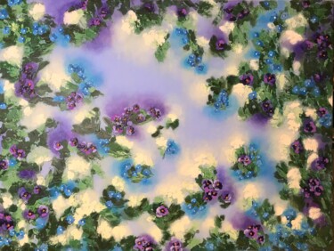 Peinture intitulée "Blumen" par Irina Gauss, Œuvre d'art originale, Acrylique