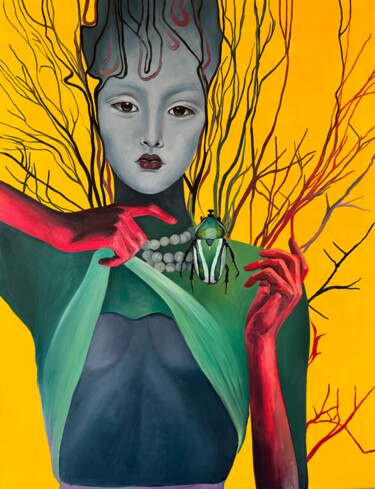Картина под названием "No name1" - Irina Greciuhina, Подлинное произведение искусства, Масло