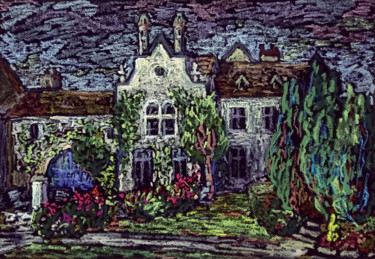 Peinture intitulée "Abbaye Des Vaux de…" par Irina Grigoriev-Vaschinkina, Œuvre d'art originale, Pastel