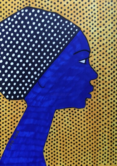 Dessin intitulée "Africa III" par Irina Gvozdetskaya, Œuvre d'art originale, Marqueur