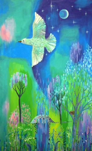 "Spring" başlıklı Tablo Ирина Жигалова tarafından, Orijinal sanat, Akrilik Ahşap Sedye çerçevesi üzerine monte edilmiş