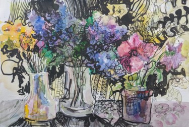 the taste of spring Peinture intitulée "the taste of spring" par Ірина Кіндрицька, Œuvre d'art originale, Encre