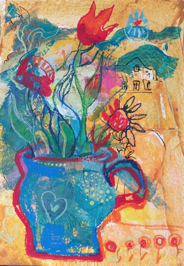 Картина под названием "magic potion" - Ірина Кіндрицька, Подлинное произведение искусства, Акрил