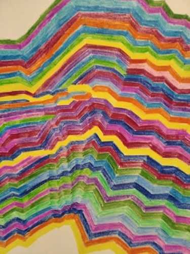 Рисунок под названием "Soul" - Irina Kromm, Подлинное произведение искусства, Цветные карандаши