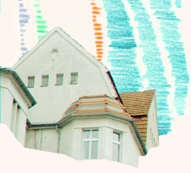 Collages titled "House" by Irina Kromm, Original Artwork, Collages