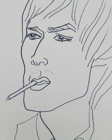 Drawing titled "Stanislav Pjeha" by Irina Kromm, Original Artwork, Marker