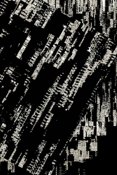 Картина под названием "Скала" - Irina Kromm, Подлинное произведение искусства, Цифровая живопись Установлен на Деревянная па…