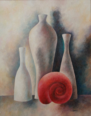 Painting titled "Still Life" by Irina Laskin, Original Artwork, Oil