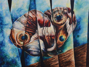 Pittura intitolato "Butterfly" da Irina Laskin, Opera d'arte originale, Olio