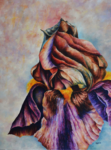 Iris Painting titled "Iris" by Irina Laskin, Original Artwork, Oil