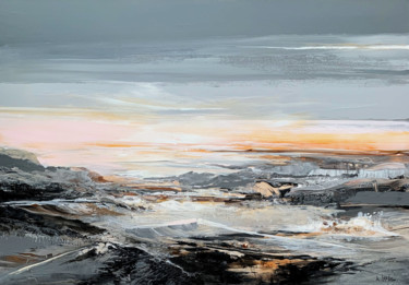 Peinture intitulée "Beyond the horizon" par Irina Laube, Œuvre d'art originale, Acrylique