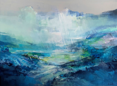 Картина под названием "Fresh rain" - Irina Laube, Подлинное произведение искусства, Акрил