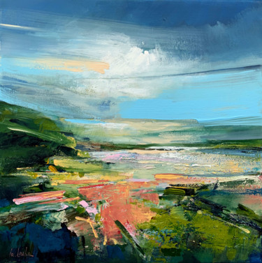 Peinture intitulée "Middle of summer" par Irina Laube, Œuvre d'art originale, Acrylique