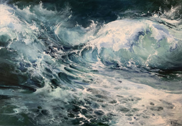 Peinture intitulée "Ocean VII" par Irina Laube, Œuvre d'art originale, Acrylique