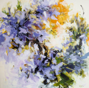 Malerei mit dem Titel "Spring in Provence" von Irina Laube, Original-Kunstwerk, Acryl