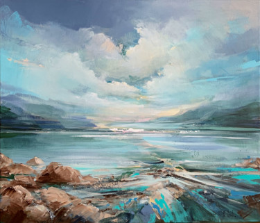 Malarstwo zatytułowany „By the lake” autorstwa Irina Laube, Oryginalna praca, Akryl