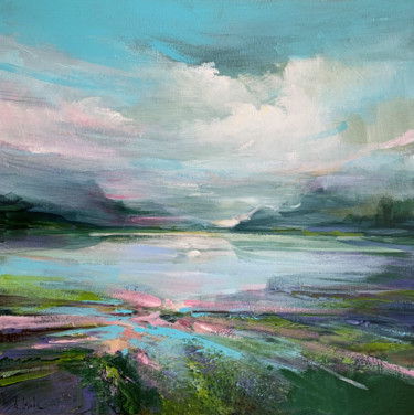 Early evening Pittura intitolato "Early evening" da Irina Laube, Opera d'arte originale, Acrilico