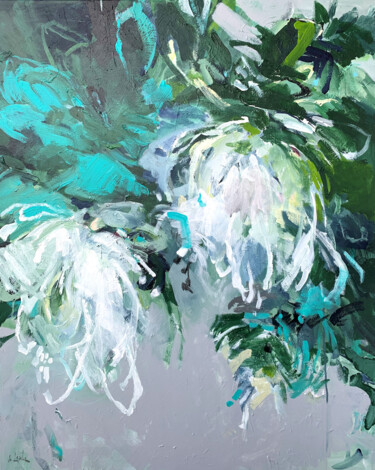 Painting titled "White duo" by Irina Laube, Original Art, Acrylic